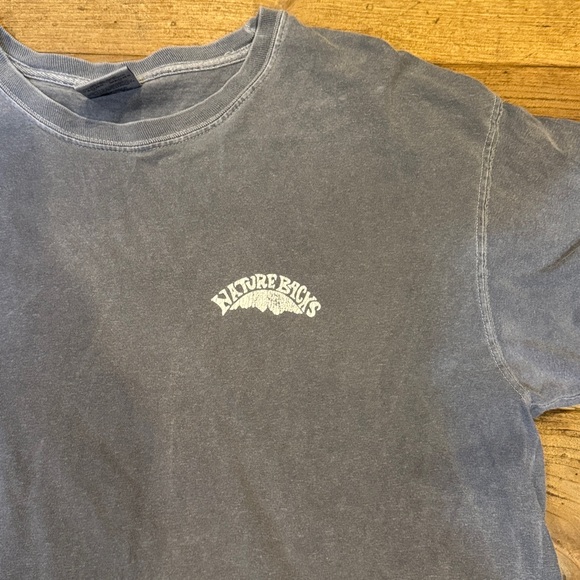 Nature Backs Faded Blue Short Sleeve Tee - Picture 3 of 5